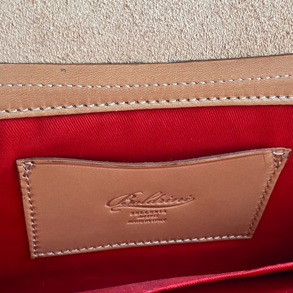 Tan Italian Leather Clutch/Crossbody - Picture 2 of 6